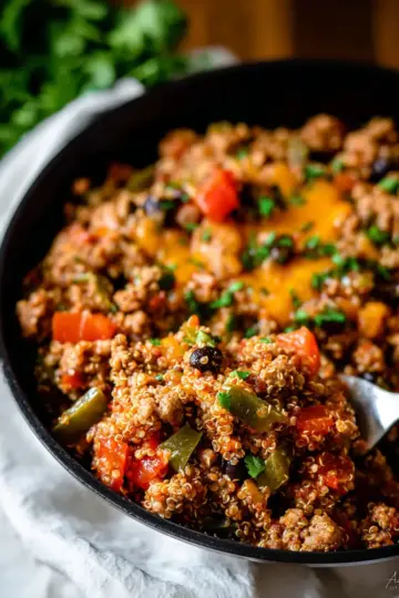 Ground Turkey Quinoa Skillet