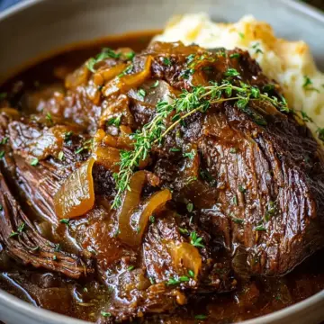 Melt-in-Your-Mouth French Onion Braised Chuck Roast Recipe