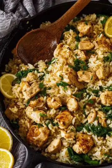 Lemon Chicken Rice Skillet