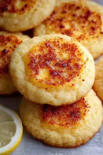Lemon Crème Brûlée Cookies