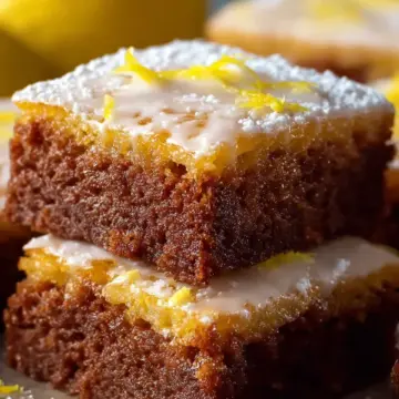 Easy Lemon Brownies Recipe