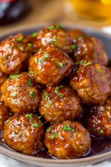 Crockpot Root Beer Meatballs