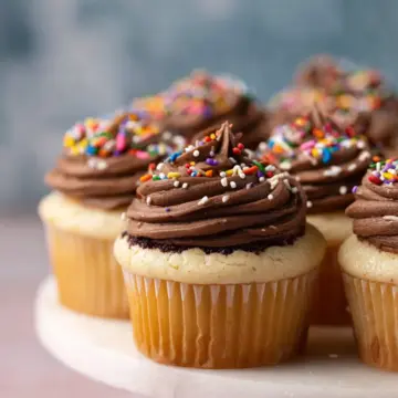 Easy & Moist Birthday Cake Cupcakes
