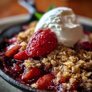 Strawberry Rhubarb Crisp