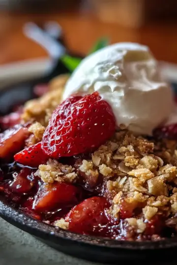 Strawberry Rhubarb Crisp