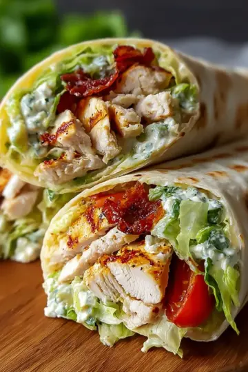Ultimate Chicken Caesar Wraps