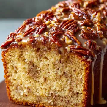 Pecan Praline Buttermilk Loaf Cake