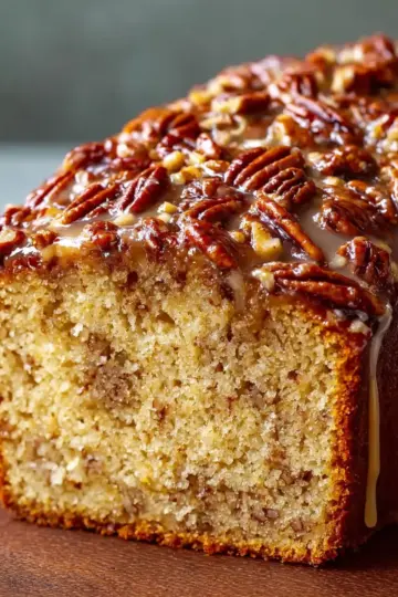 Pecan Praline Buttermilk Loaf Cake
