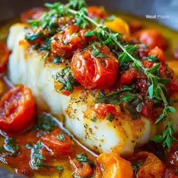 Pan-Seared Cod with Tomato Basil Sauce