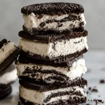 No-Churn Oreo Ice-Cream Sandwiches