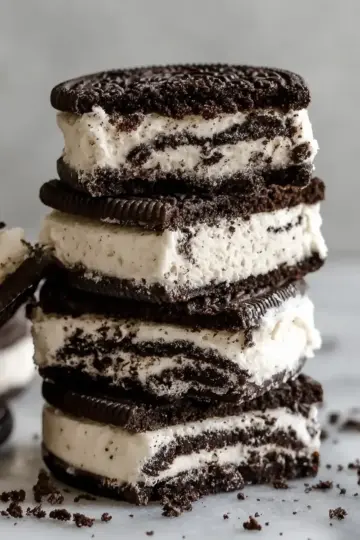 No-Churn Oreo Ice-Cream Sandwiches