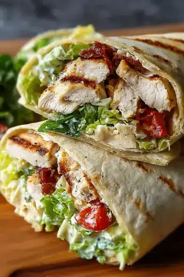 Ultimate Chicken Caesar Wraps