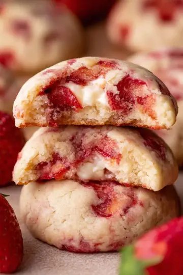 Strawberry Cheesecake Cookies