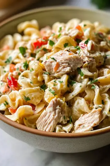 Creamy Tuna Pasta Salad