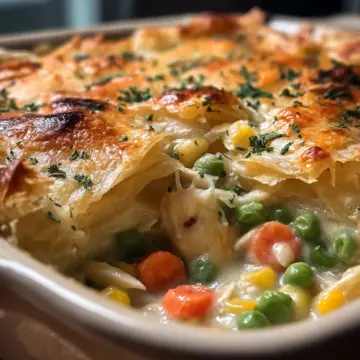 Chicken pot pie casserole