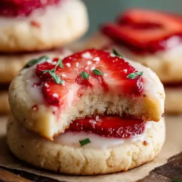 Easy Strawberry Shortbread Cookies