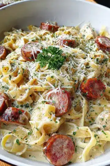 Sausage Alfredo Pasta