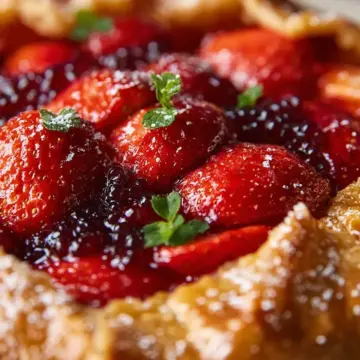 Strawberry Ricotta Galette with Balsamic Caviar