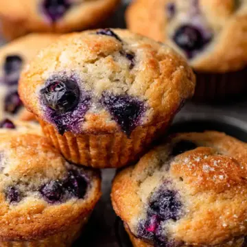 Bakery Style Blueberry Muffins