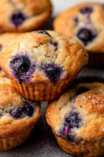 Bakery Style Blueberry Muffins
